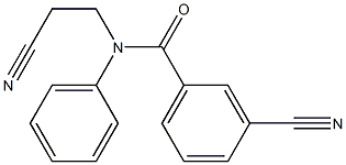 3-cyano-N-(2-cyanoethyl)-N-phenylbenzamide Structure