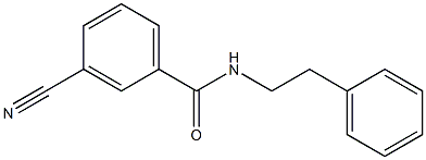 3-cyano-N-(2-phenylethyl)benzamide Structure