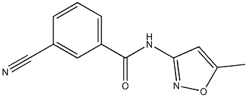 3-cyano-N-(5-methylisoxazol-3-yl)benzamide Structure
