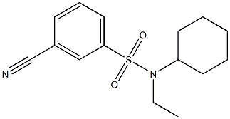 3-cyano-N-cyclohexyl-N-ethylbenzenesulfonamide Structure