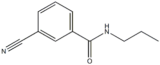 3-cyano-N-propylbenzamide Structure