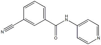 3-cyano-N-pyridin-4-ylbenzamide Structure