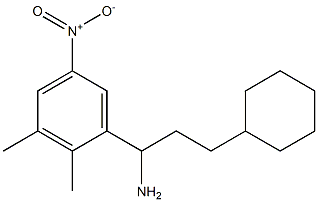 3-cyclohexyl-1-(2,3-dimethyl-5-nitrophenyl)propan-1-amine 구조식 이미지