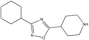3-cyclohexyl-5-(piperidin-4-yl)-1,2,4-oxadiazole Structure