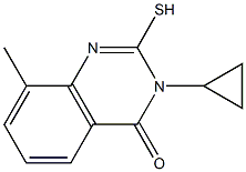 3-cyclopropyl-2-mercapto-8-methylquinazolin-4(3H)-one 구조식 이미지