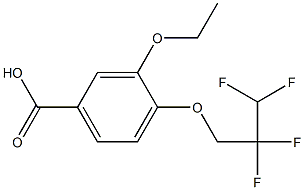 3-ethoxy-4-(2,2,3,3-tetrafluoropropoxy)benzoic acid 구조식 이미지