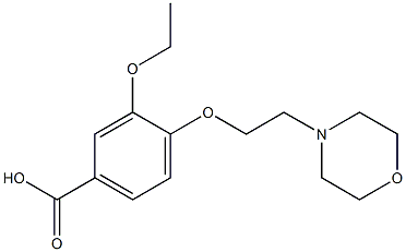 3-ethoxy-4-[2-(morpholin-4-yl)ethoxy]benzoic acid Structure