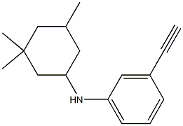 3-ethynyl-N-(3,3,5-trimethylcyclohexyl)aniline 구조식 이미지