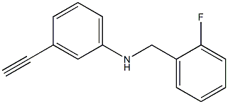 3-ethynyl-N-[(2-fluorophenyl)methyl]aniline Structure