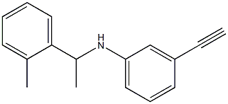 3-ethynyl-N-[1-(2-methylphenyl)ethyl]aniline Structure