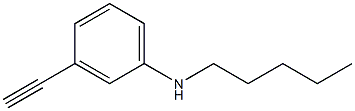 3-ethynyl-N-pentylaniline 구조식 이미지