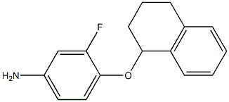 3-fluoro-4-(1,2,3,4-tetrahydronaphthalen-1-yloxy)aniline Structure