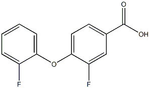 3-fluoro-4-(2-fluorophenoxy)benzoic acid 구조식 이미지