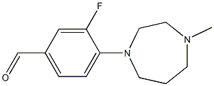 3-fluoro-4-(4-methyl-1,4-diazepan-1-yl)benzaldehyde Structure