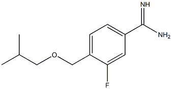3-fluoro-4-(isobutoxymethyl)benzenecarboximidamide 구조식 이미지