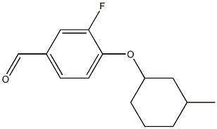 3-fluoro-4-[(3-methylcyclohexyl)oxy]benzaldehyde Structure