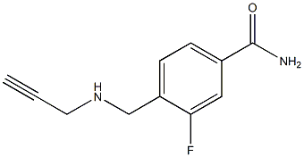 3-fluoro-4-[(prop-2-yn-1-ylamino)methyl]benzamide Structure