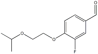 3-fluoro-4-[2-(propan-2-yloxy)ethoxy]benzaldehyde 구조식 이미지