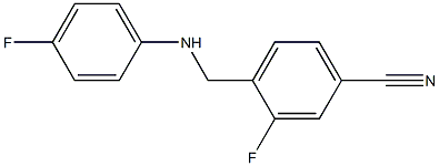 3-fluoro-4-{[(4-fluorophenyl)amino]methyl}benzonitrile 구조식 이미지