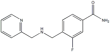 3-fluoro-4-{[(pyridin-2-ylmethyl)amino]methyl}benzamide 구조식 이미지