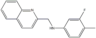 3-fluoro-4-methyl-N-(quinolin-2-ylmethyl)aniline Structure