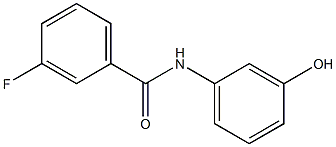 3-fluoro-N-(3-hydroxyphenyl)benzamide 구조식 이미지