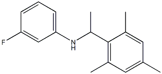 3-fluoro-N-[1-(2,4,6-trimethylphenyl)ethyl]aniline 구조식 이미지