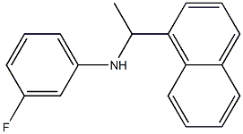 3-fluoro-N-[1-(naphthalen-1-yl)ethyl]aniline 구조식 이미지
