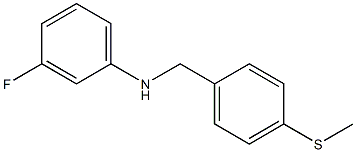 3-fluoro-N-{[4-(methylsulfanyl)phenyl]methyl}aniline 구조식 이미지