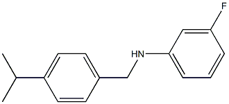 3-fluoro-N-{[4-(propan-2-yl)phenyl]methyl}aniline 구조식 이미지