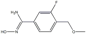 3-fluoro-N'-hydroxy-4-(methoxymethyl)benzenecarboximidamide Structure