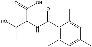 3-hydroxy-2-[(2,4,6-trimethylphenyl)formamido]butanoic acid 구조식 이미지