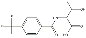 3-hydroxy-2-{[4-(trifluoromethyl)benzoyl]amino}butanoic acid Structure