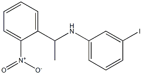 3-iodo-N-[1-(2-nitrophenyl)ethyl]aniline Structure