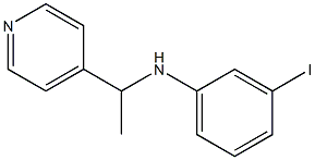 3-iodo-N-[1-(pyridin-4-yl)ethyl]aniline Structure