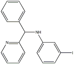 3-iodo-N-[phenyl(pyridin-2-yl)methyl]aniline 구조식 이미지