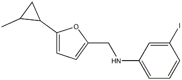 3-iodo-N-{[5-(2-methylcyclopropyl)furan-2-yl]methyl}aniline 구조식 이미지