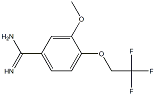 3-methoxy-4-(2,2,2-trifluoroethoxy)benzenecarboximidamide 구조식 이미지