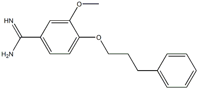 3-methoxy-4-(3-phenylpropoxy)benzenecarboximidamide Structure