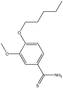 3-methoxy-4-(pentyloxy)benzenecarbothioamide Structure