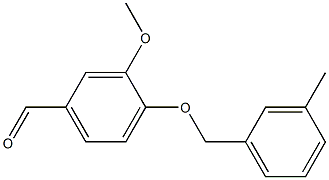 3-methoxy-4-[(3-methylphenyl)methoxy]benzaldehyde Structure