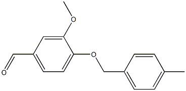 3-methoxy-4-[(4-methylphenyl)methoxy]benzaldehyde 구조식 이미지