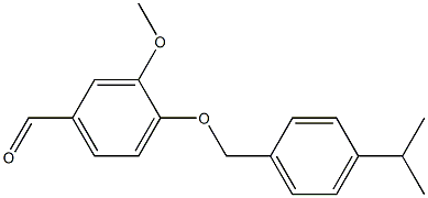 3-methoxy-4-{[4-(propan-2-yl)phenyl]methoxy}benzaldehyde Structure