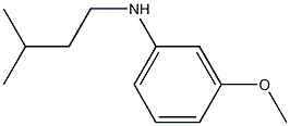 3-methoxy-N-(3-methylbutyl)aniline Structure