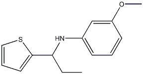 3-methoxy-N-[1-(thiophen-2-yl)propyl]aniline 구조식 이미지