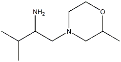 3-methyl-1-(2-methylmorpholin-4-yl)butan-2-amine Structure