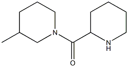 3-methyl-1-(piperidin-2-ylcarbonyl)piperidine 구조식 이미지