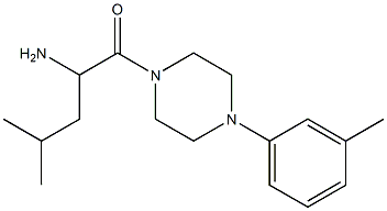 3-methyl-1-{[4-(3-methylphenyl)piperazin-1-yl]carbonyl}butylamine 구조식 이미지