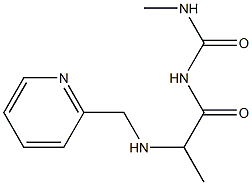 3-methyl-1-{2-[(pyridin-2-ylmethyl)amino]propanoyl}urea Structure