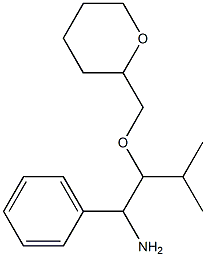 3-methyl-2-(oxan-2-ylmethoxy)-1-phenylbutan-1-amine Structure